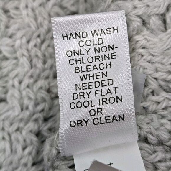 Banana Republic Sweater Women's Size S Light Grey Wool Alpaca Blend Cowl Neck - Picture 6 of 8